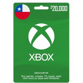 تصویر گیفت کارت ایکس باکس 20,000 پزوی شیلی (CL) 