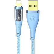 تصویر کابل فست شارژ یو اس بی به لایتنینگ 1.2 متری یوسامز USAMS US-SJ571 USB to Lightning Fast Charging Data Cable 