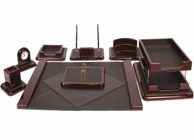 تصویر ست رومیزی چوبی 9 تیکه کد 9002 Wooden table set of 9 pieces code 9002