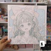 تصویر رنگ آمیزی با اعداد سایز۳۰در۳۰ 