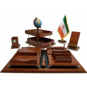 تصویر ست لوازم اداری رومیزی مدل 100 مجموعه 11 عددی 