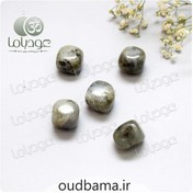 تصویر سنگ لابرادوریت اصل تامبل تحول ، محافظت ، متعادل کننده چاکرا 