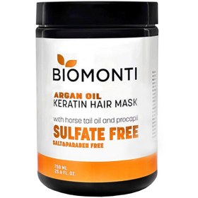 تصویر پک شامپو و ماسک مو بیومنتی حاوی روغن آرگانBIOMONTI Biomonti shampoo and hair mask pack containing BIOMONTI argan oil