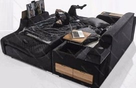 تصویر تخت خواب دو نفره هوشمند آسنات 