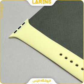 تصویر لارنس | قیمت و خرید بند سیلیکون اپل واچ 42/44/45mm كد 32 رنگ Melow Yellow 