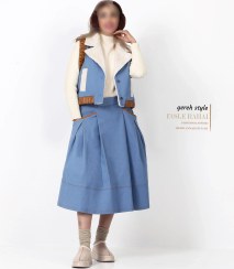 تصویر ست وست و دامن گره استایل آپاچی 