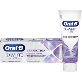 تصویر خمیر دندان اورال بی مدل luxe 3d white حجم 75 میلی لیتر Oral B luxe 3d white toothpaste 75ml