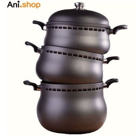 تصویر سرویس غذاپز همه کاره مدل ۱۰پارچه ۸ نفره- آروشا ا All-purpose cooker service model 10 pieces for 8 people - Arusha All-purpose cooker service model 10 pieces for 8 people - Arusha