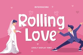 تصویر فونت نمایش Rolling Love Handcraft 