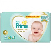 تصویر پوشک بچه پریما سایز ۴ بسته ۴۶ عددی ضد حساسیت 