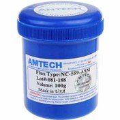 تصویر خمير فلكس 100 گرمی AMTECH NC-559 KHAMIR FLUX AMTECH NC-559 100G BLUE