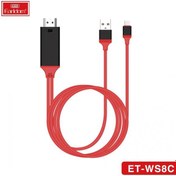 تصویر کابل تبدیل UCB-C به HDMI اِرلدوم مدل ET-WS8C ا Earldom USB-C to HDMI cable ET-WS8C Earldom USB-C to HDMI cable ET-WS8C