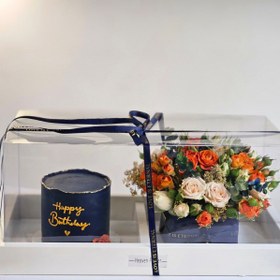 تصویر باکس گل و کیک مردانه 