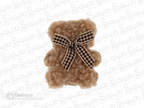 تصویر گیره مو طرح خرس پشمکی 17791 