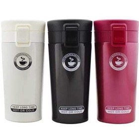 تصویر ماگ سفری مدل Enjoy The Coffee ظرفیت Enjoy The Coffee model travel mug, capacity 0.6 liters