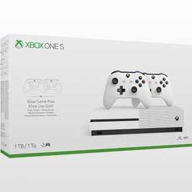 تصویر کنسول بازی مایکروسافت Xbox One S | حافظه 1 ترابایت به همراه یک دسته اضافه ا Microsoft Xbox One S 1TB + 1 extra controller Microsoft Xbox One S 1TB + 1 extra controller