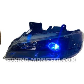 تصویر چراغ لنزدار پارس دویل RGB دودی 