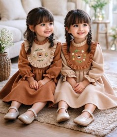 تصویر پیراهن دخترانه کد 1053 