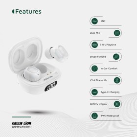 تصویر ایرپاد Green Lion Mittersill True Wireless Green Lion Mittersill True Wireless Earbuds