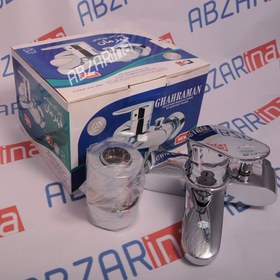 تصویر شیر حمام مروارید کروم قهرمان Morvarid Chrome Bath