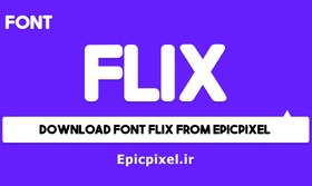 تصویر 2 فونت Flix انگلیسی 