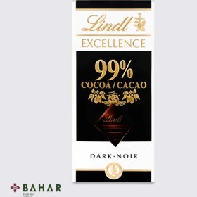 تصویر شکلات تلخ لینت اکسلنس 99 درصد (50 گرمی) LINDT شکلات و فرآورده های کاکائویی لینت