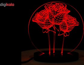 تصویر چراغ خواب سه بعدی سهیل مدل گل ا Soheil Flower 3D Night Light Soheil Flower 3D Night Light