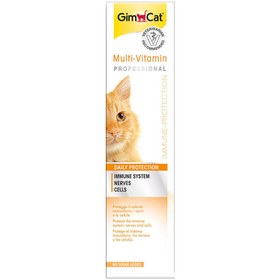 تصویر خمیر مولتی ویتامین گربه جیم کت مدل Multi Vitamin Professional Gimcat Multi-Vitamin Professional Paste