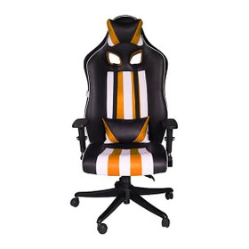 Gaming chair orange online and black