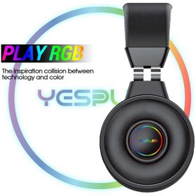 تصویر هدفون بی سیم یس پلاس مدل YS-509 RGB HEADPHONE YES PLUS YS-509 RGB