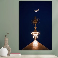 تصویر تابلو شاسی نجف گنبد منور حرم امام علی (ع) کد 05 