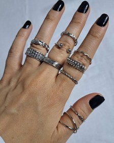 تصویر پک انگشتر ۱۰ عددی فنری 