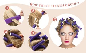 تصویر لوله فرکننده ( بيگودي فومي ) ميکس بزرگ و کوچک 18 عددي 