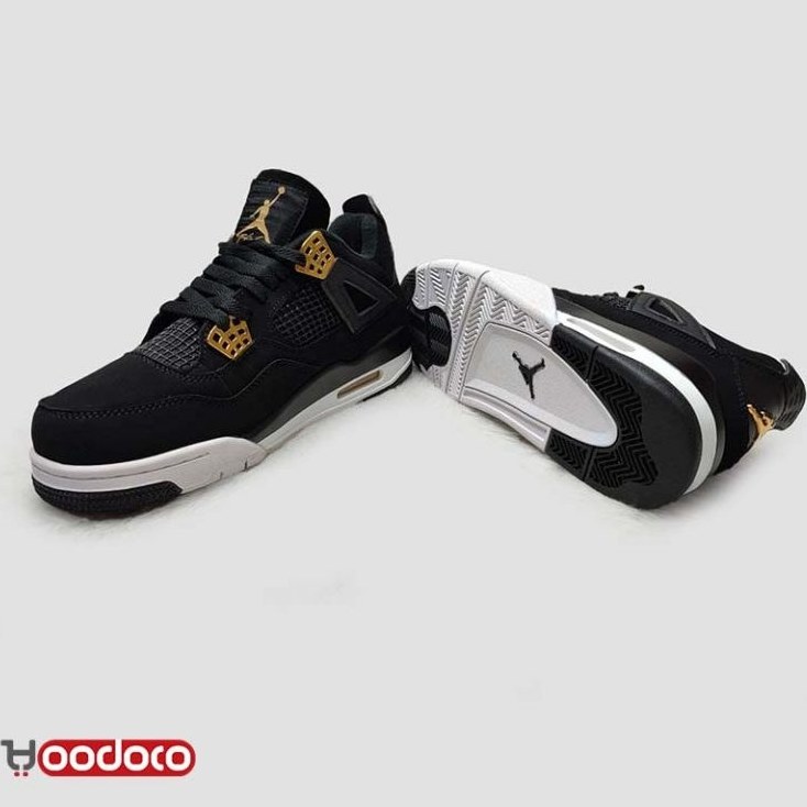 black and gold jordan retro 4
