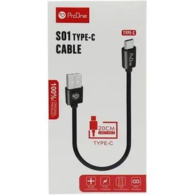 تصویر کابل تبدیل USB به تایپ سی پرووان مدل PCC130 ProOne PCC130 USB To Type-C Charge cable