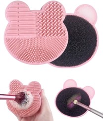 تصویر براش شور سیلیکونی دو منظوره مانژ MAANGE Pro Foundation Makeup Brush Cleaner Washing Brush Pad