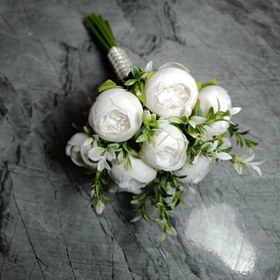 تصویر دسته گل پیونی ۱۰ شاخه 