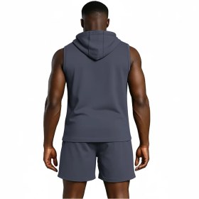 تصویر تاپ ورزشی کلاه‌دار مردانه مدل TS1985 DG 