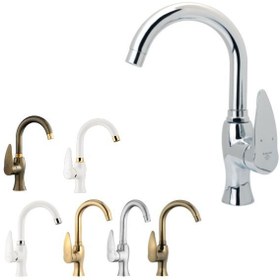 تصویر شیر روشویی متحرک کاویان مدل پروانه Kavian movable washbasin faucet butterfly model