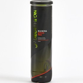 تصویر توپ تنیس دکتلون کویکما – DECATHLON Tennis Speed Pro – پک چهار تایی DECATHLON Tennis Ball - 4 Pieces - Kuikma Speed Pro