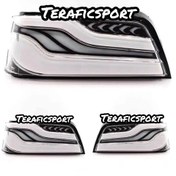 تصویر چراغ عقب 405 سه بعدی طرح BMW ا 2 عددی سفید 