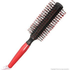 تصویر برس گرد نسوز پلاستیکی قرمز کد ۹ Fireproof red plastic round brush code 9