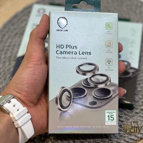 تصویر گلس لنز اچ دی پلاس گرین لاین HD PLUS Camera Lens 15promax 