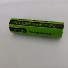 تصویر باتری شارژی 1.2 ولت 2200 میلی آمپر ساعت سایز قلمی مناسب چراغ قوه و سایر وسایل شارژی 