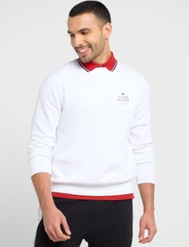 تصویر سویشرت یقه گرد با لوگو برند Tommy Hilfiger Logo Crew Neck Sweatshirt