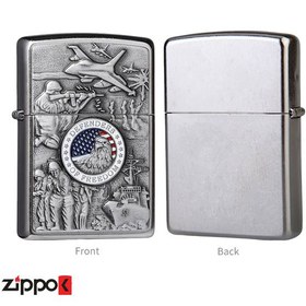 تصویر فندک زیپو مدل ۲۴۴۵۷ Joined Forces 