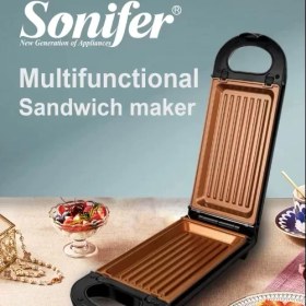 تصویر وافل ساز پنج کاره سونیفر sonifer sandwich maker 5 in 1 دونات ساندویچ گریل مدلSF-6121 