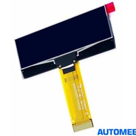 تصویر نمایشگر OLED تک رنگ 2.23 اینچ دارای ارتباط SPI و چیپ درایور SSD1305 با کابل فلت 24 پین Plug In 