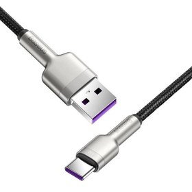 تصویر کابل تبدیل USB به USB-C باسئوس مدل Metal Data cable 66W طول 2 متر 