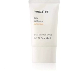 تصویر کرم ضد آفتاب روزانه یو وی دیفنس اینیسفری(اصل) حجم 50 میلInnisfree Daily UV Defense Sunscreen Broad Spectrum SPF 36 50ml Innisfree Daily UV Defense Sunscreen Broad Spectrum SPF 36 50ml